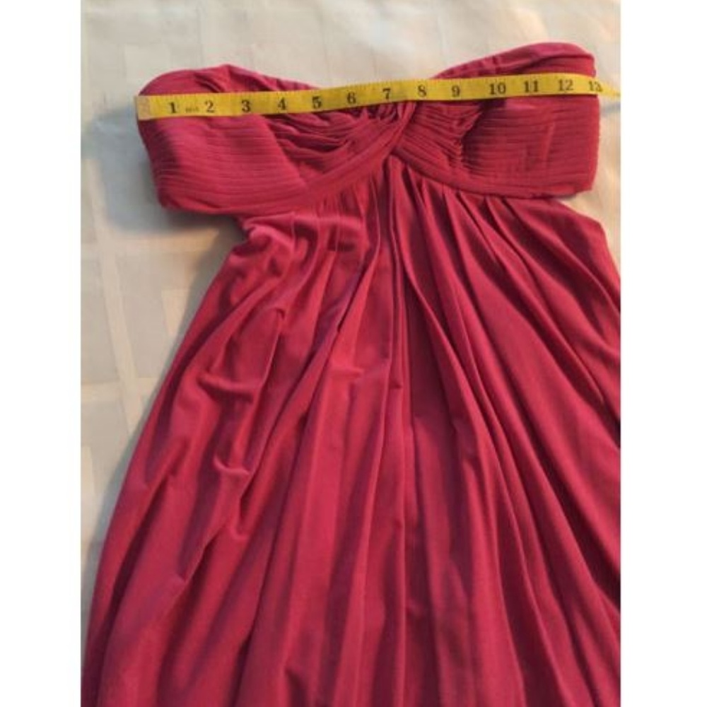 Bcbg Maxazria Strapless Drape Open Back Dress Xs - image 5